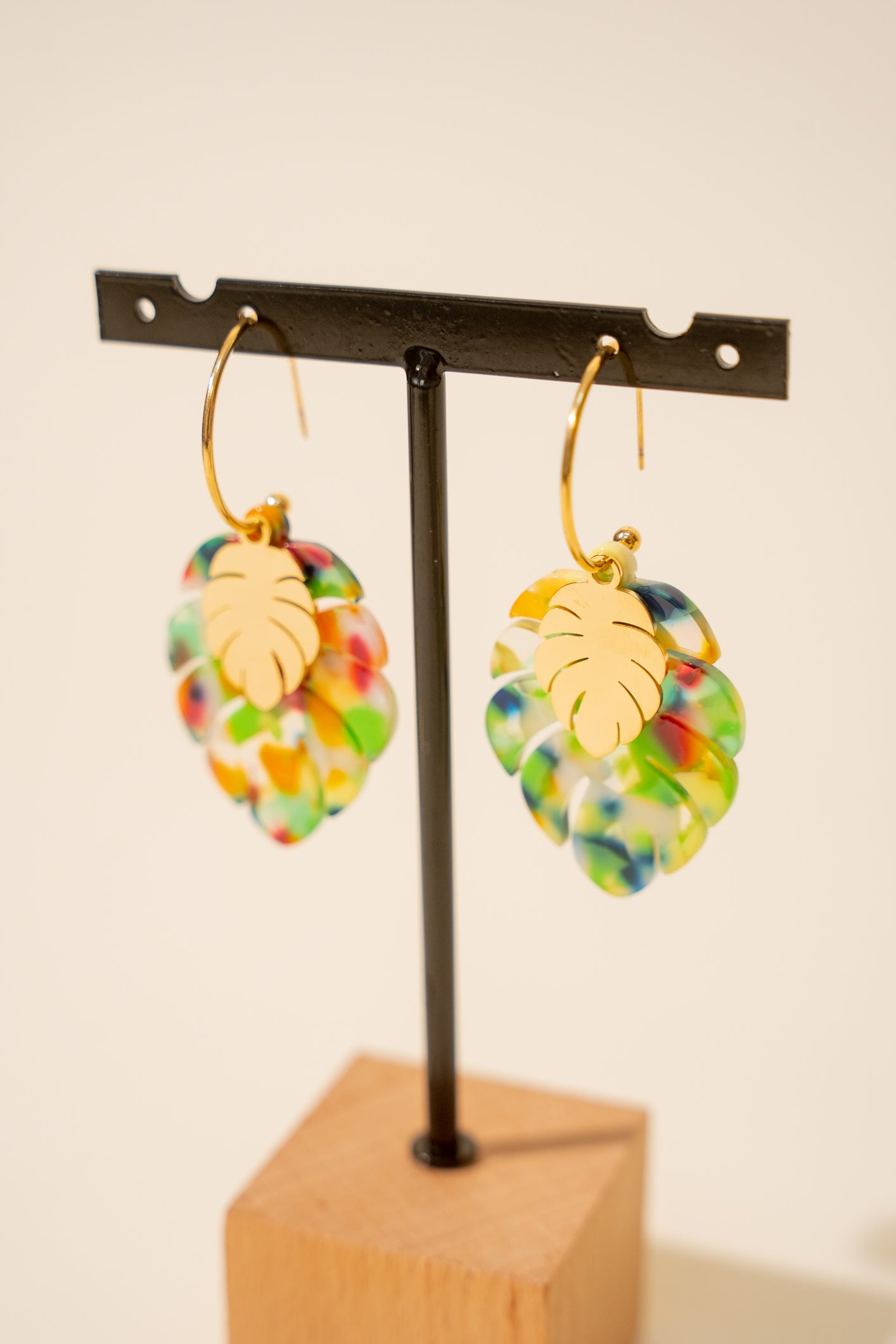 « Monstera » earrings