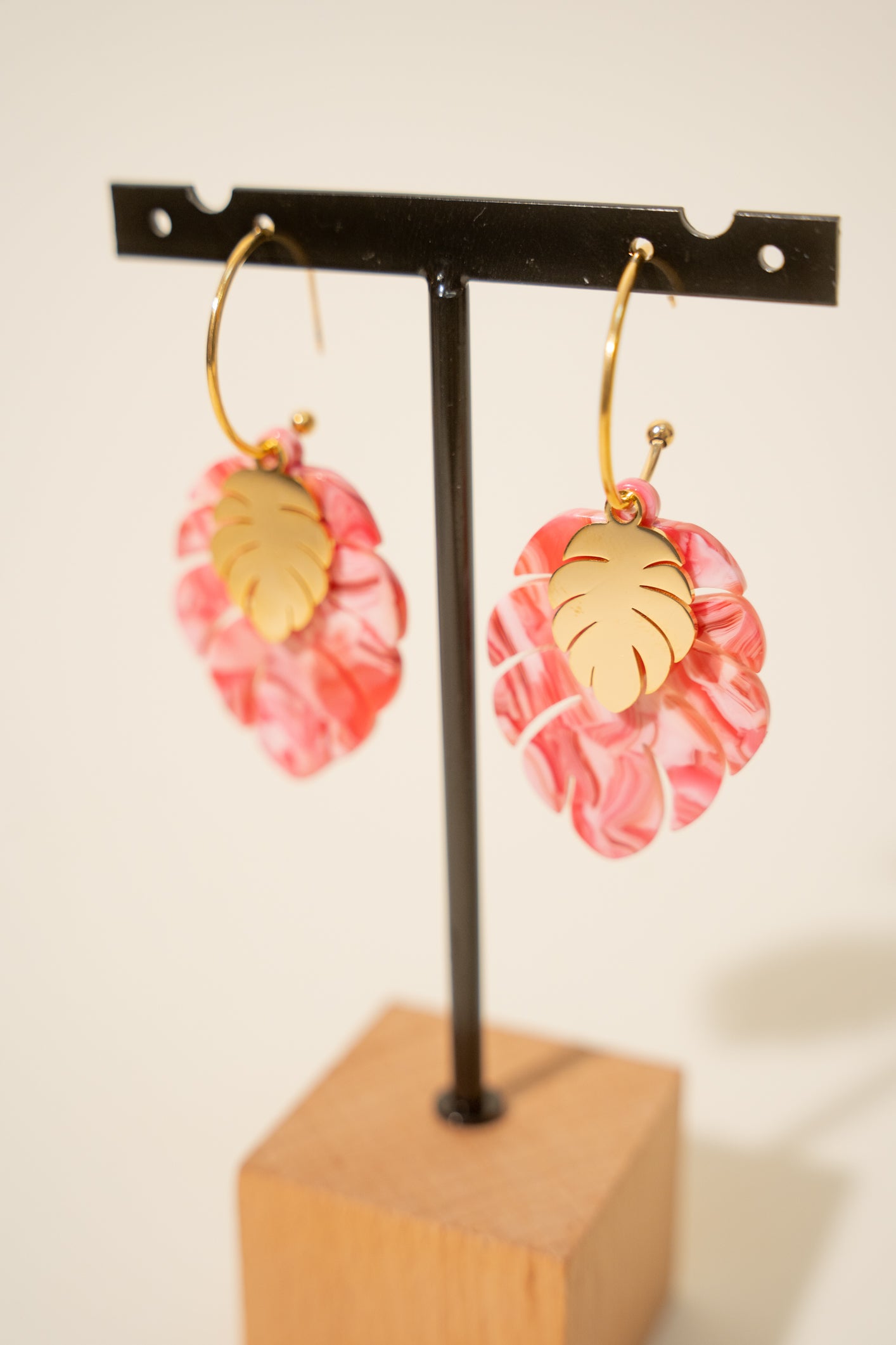 « Monstera » earrings