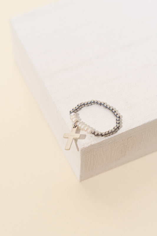 « Cross » elastic ring