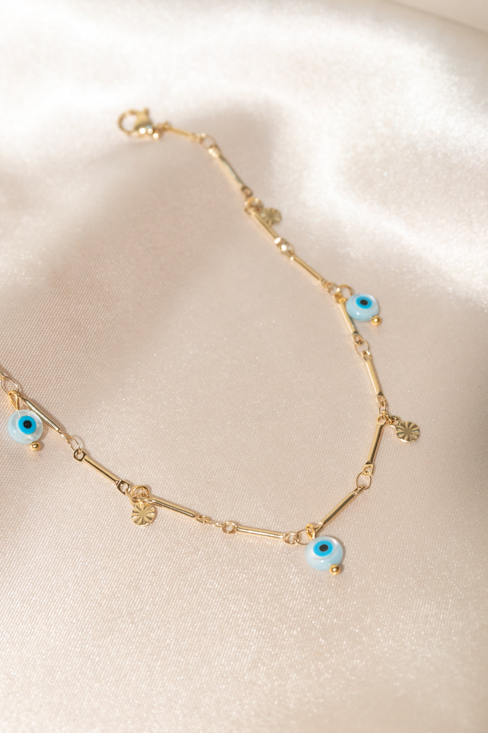 Evil eye anklet