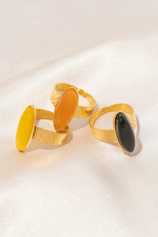 « Alma » natural stone ring